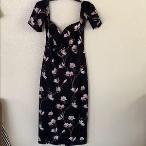 ASOS Black Floral Dress
